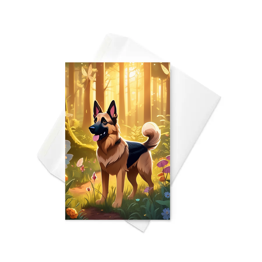 PugMug Custom German Shepherd Dog Greeting Card