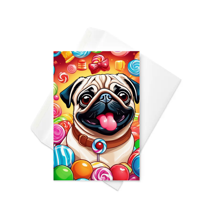 PugMug Custom Pet Greeting Card