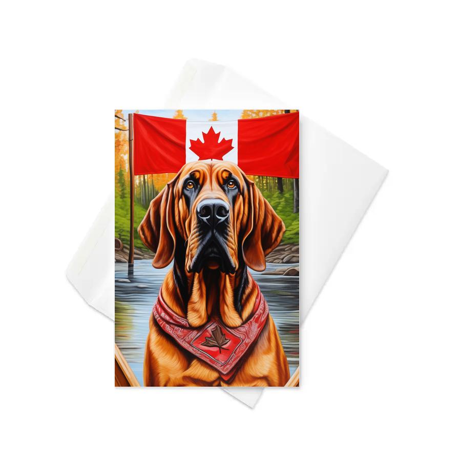 PugMug Custom Bloodhound Greeting Card