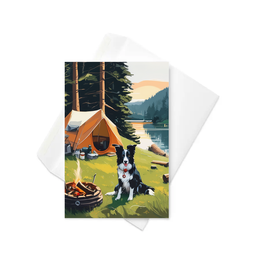 PugMug Custom Border Collie Greeting Card