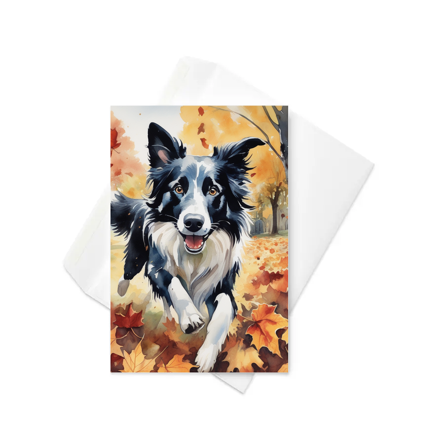 PugMug Custom Border Collie Greeting Card