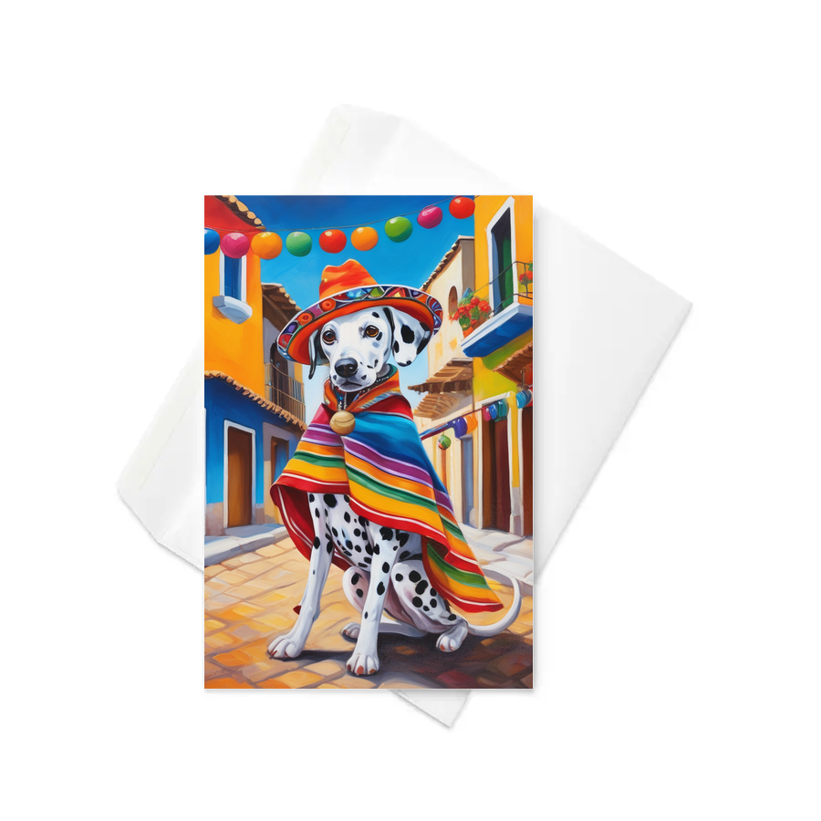 PugMug Custom Dalmatian Greeting Card