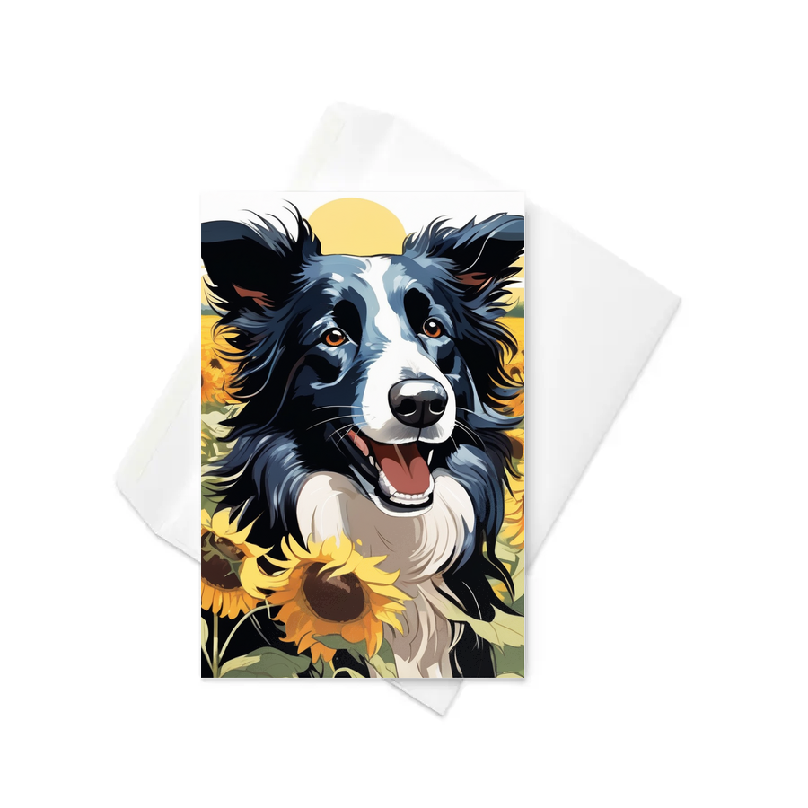 PugMug Custom Border Collie Greeting Card