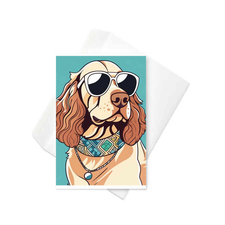 PugMug Custom Cocker Spaniel Greeting Card