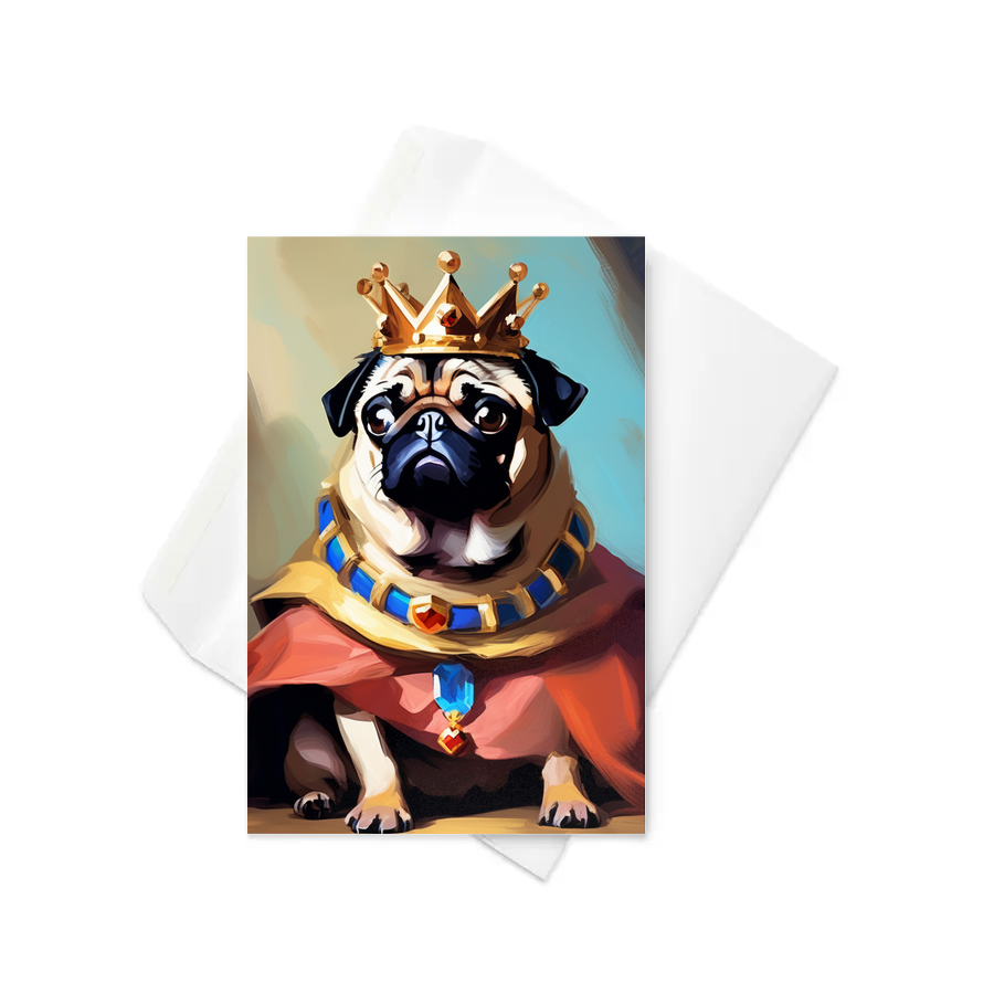 PugMug Custom Pug Greeting Card