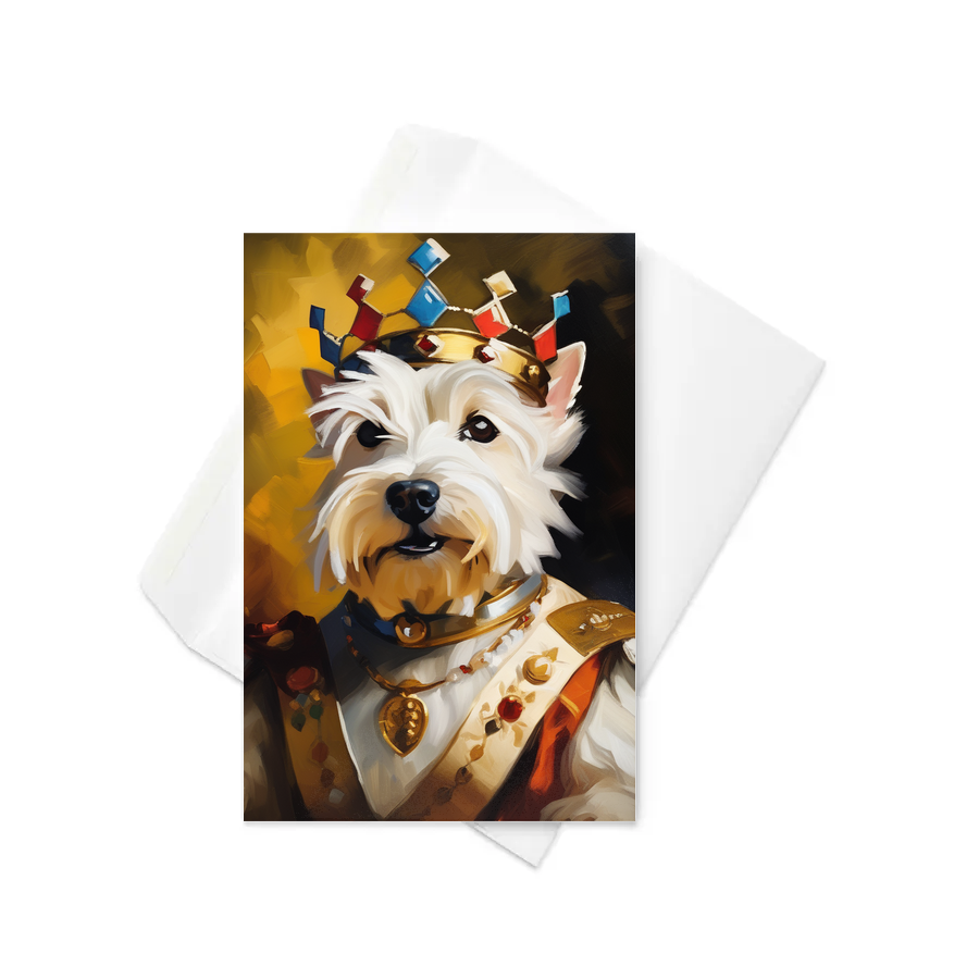 PugMug Custom West Highland White Terrier Greeting Card
