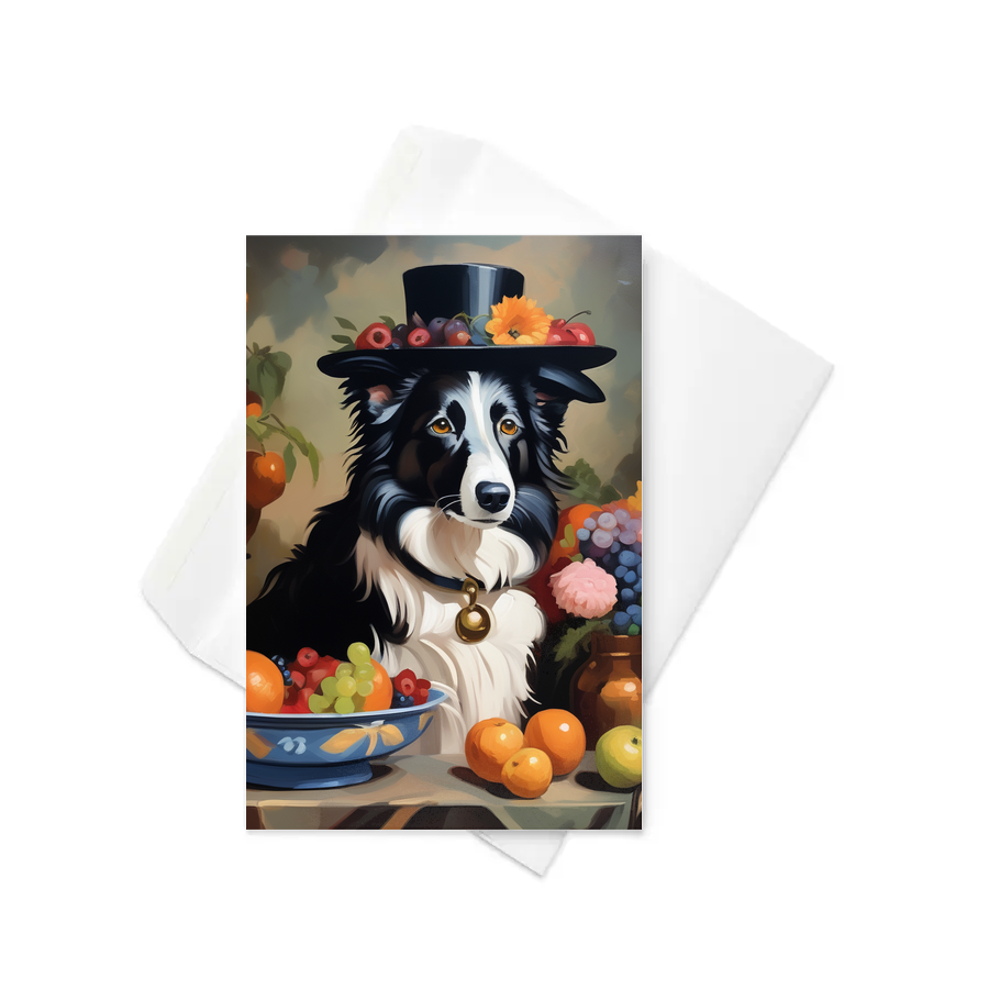 PugMug Custom Border Collie Greeting Card