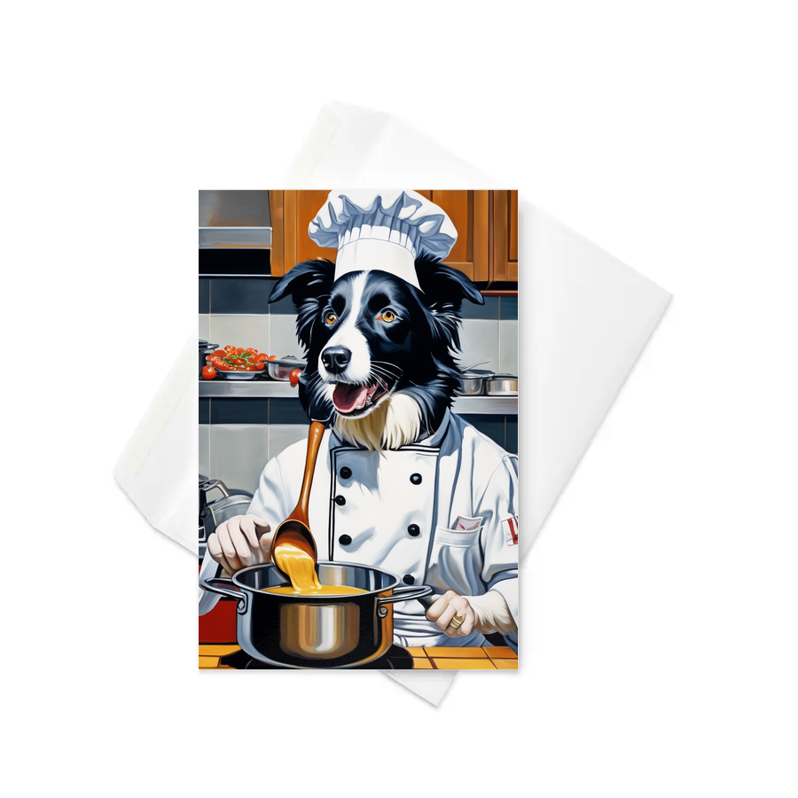 PugMug Custom Border Collie Greeting Card