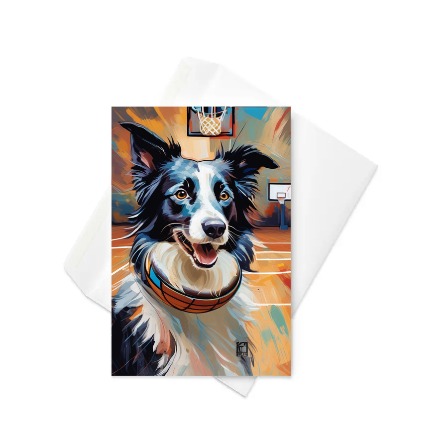 PugMug Custom Border Collie Greeting Card