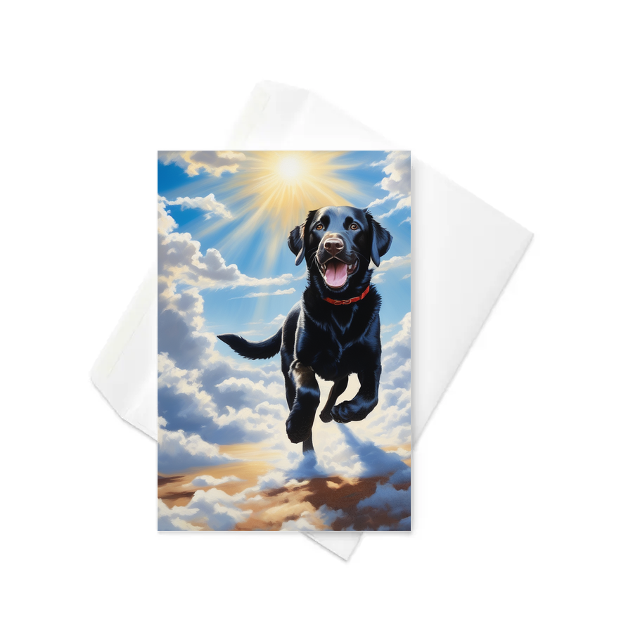 PugMug Custom Black Labrador Retriever Greeting Card