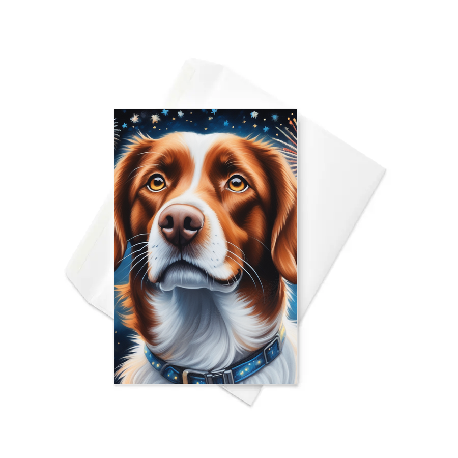 PugMug Custom Brittany Dog Greeting Card