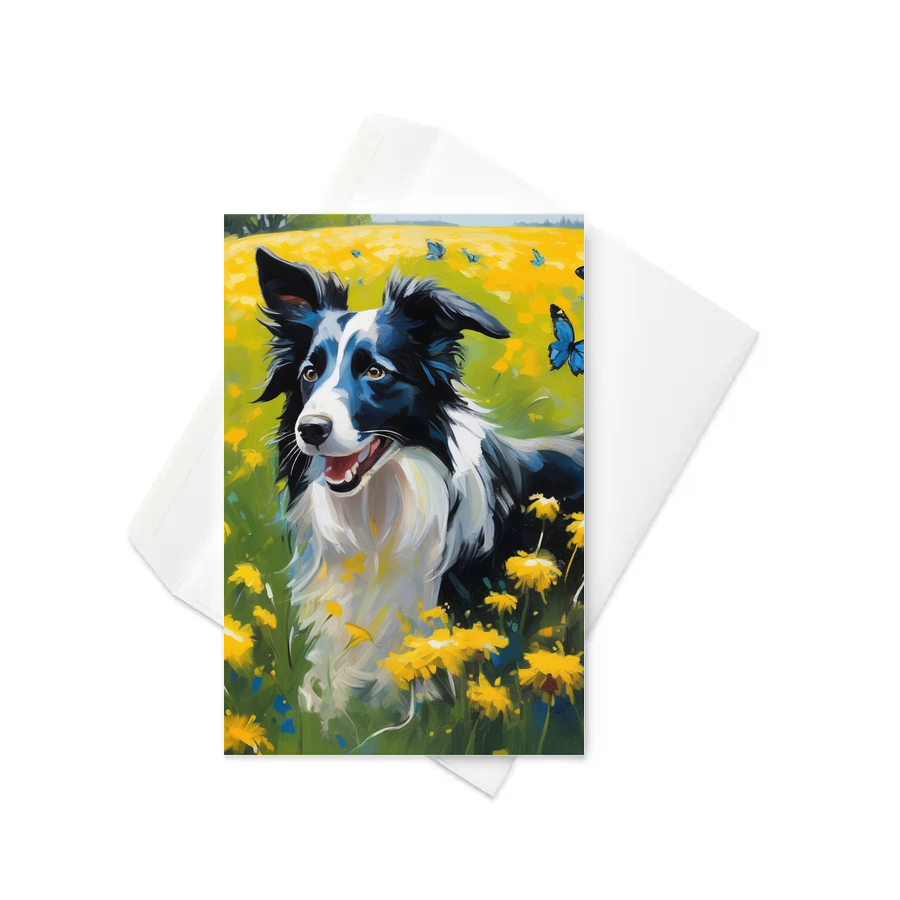 PugMug Custom Border Collie Greeting Card