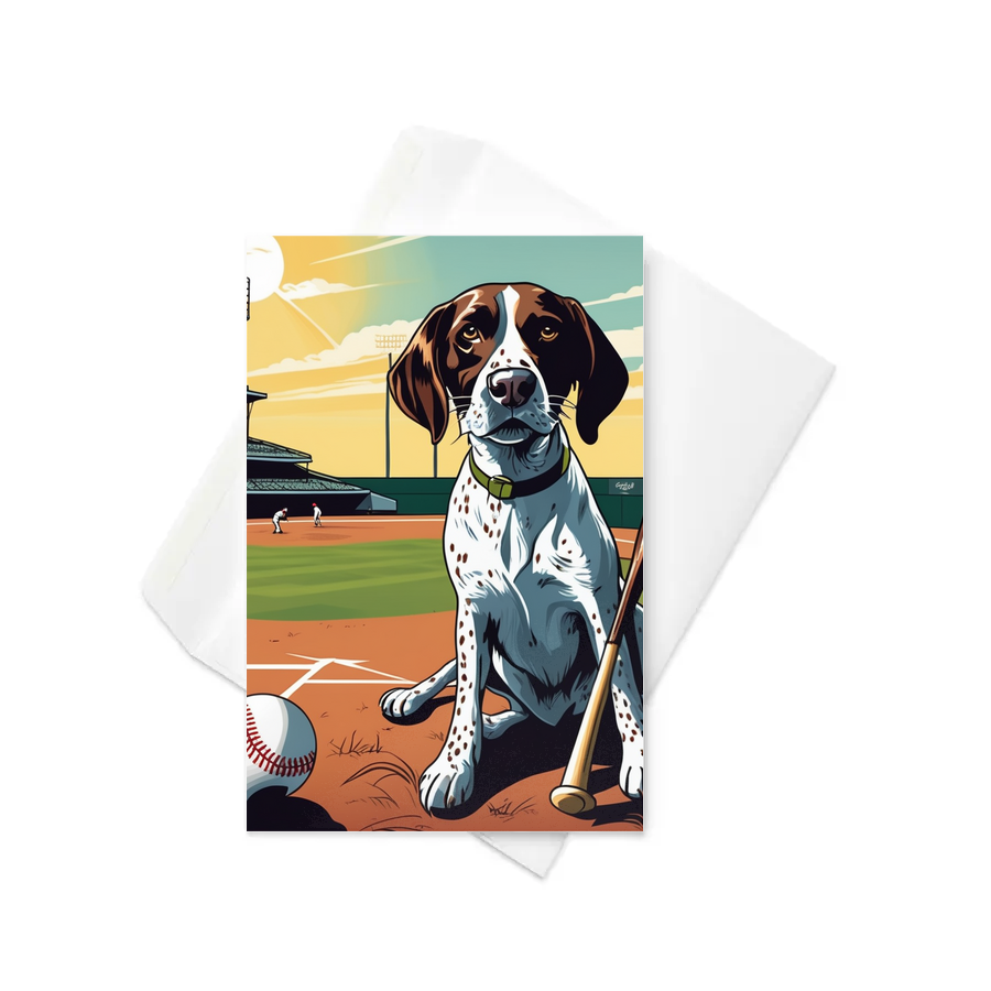 PugMug Custom Pointer Dog Greeting Card