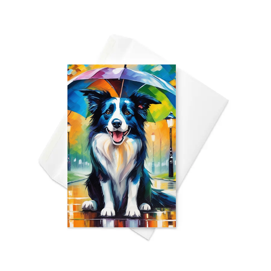 PugMug Custom Border Collie Greeting Card