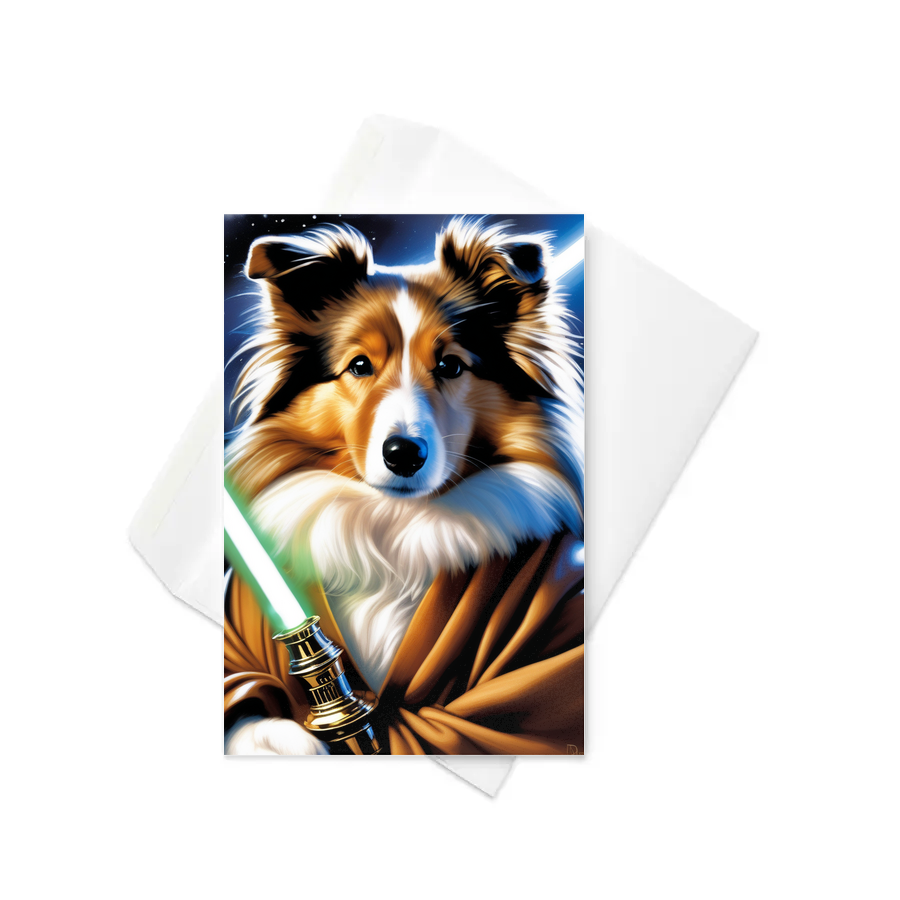 PugMug Custom Shetland Sheepdog Greeting Card