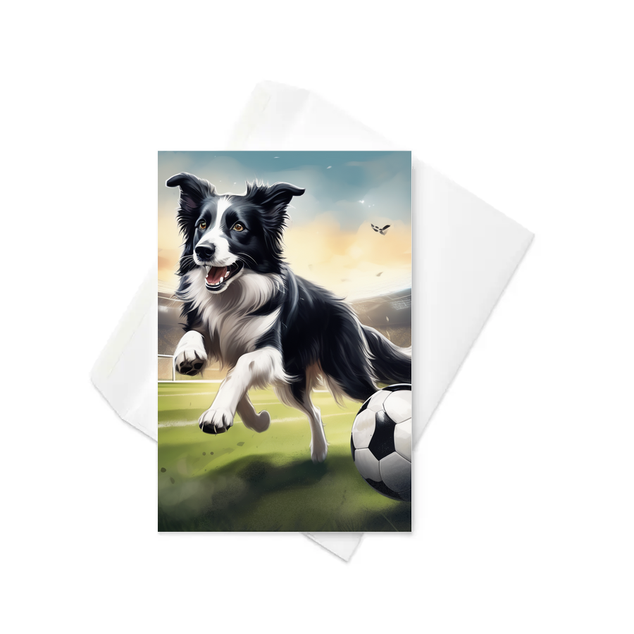 PugMug Custom Border Collie Greeting Card