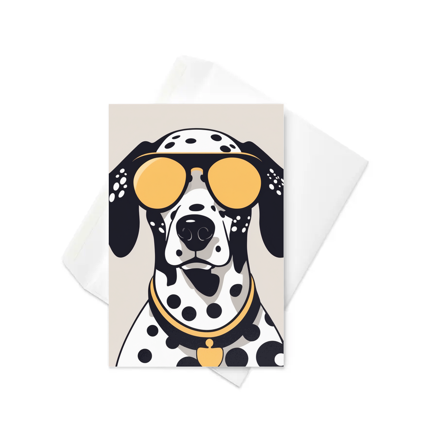 PugMug Custom Dalmatian Greeting Card