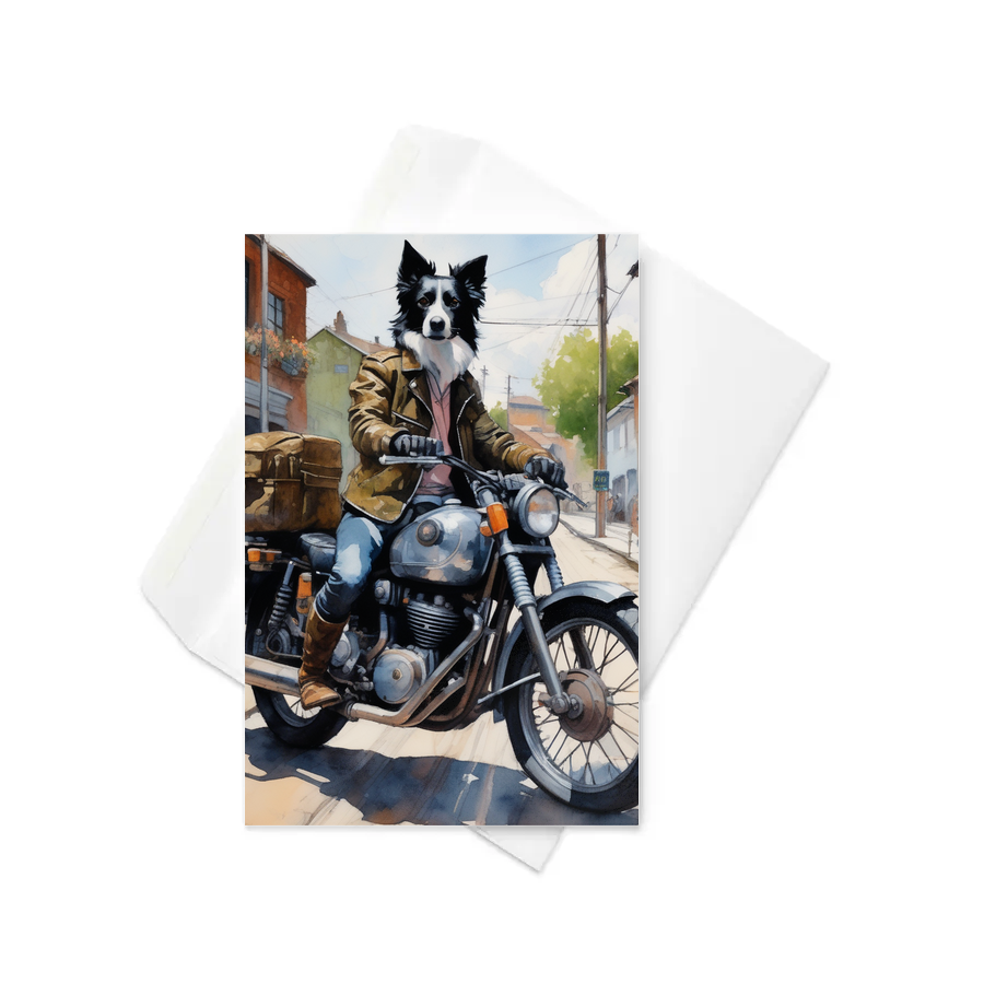 PugMug Custom Border Collie Greeting Card