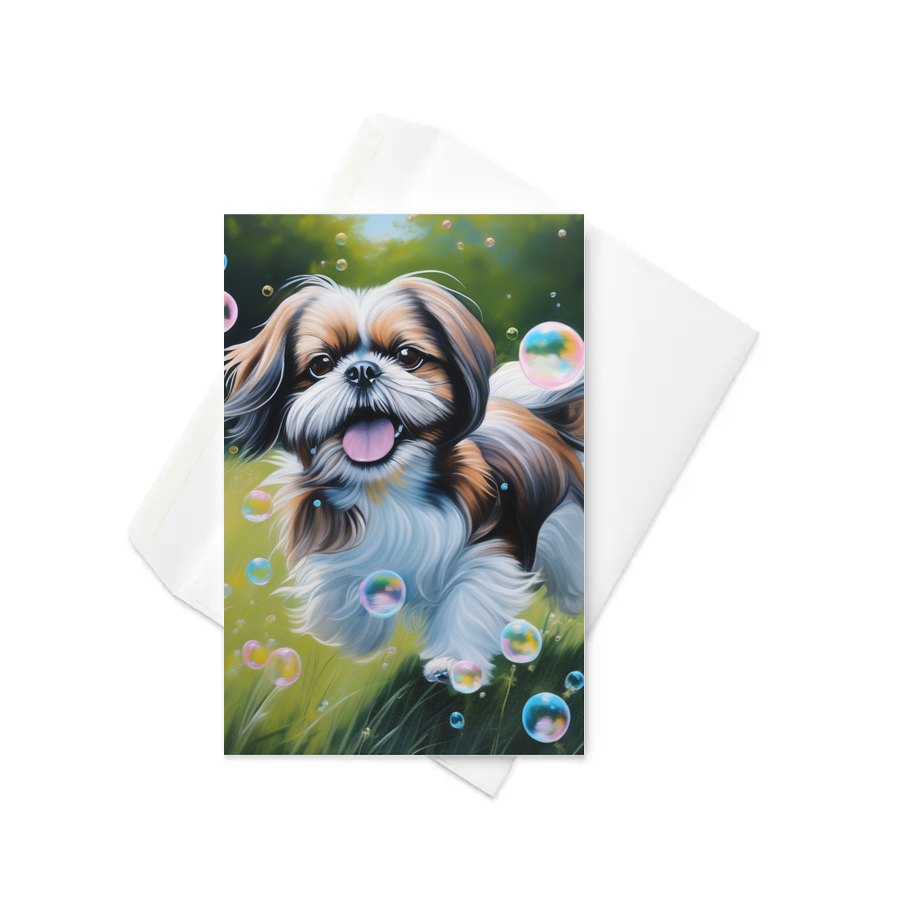 PugMug Custom Shih Tzu Greeting Card