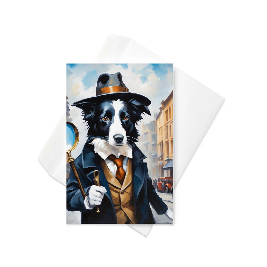 PugMug Custom Border Collie Greeting Card
