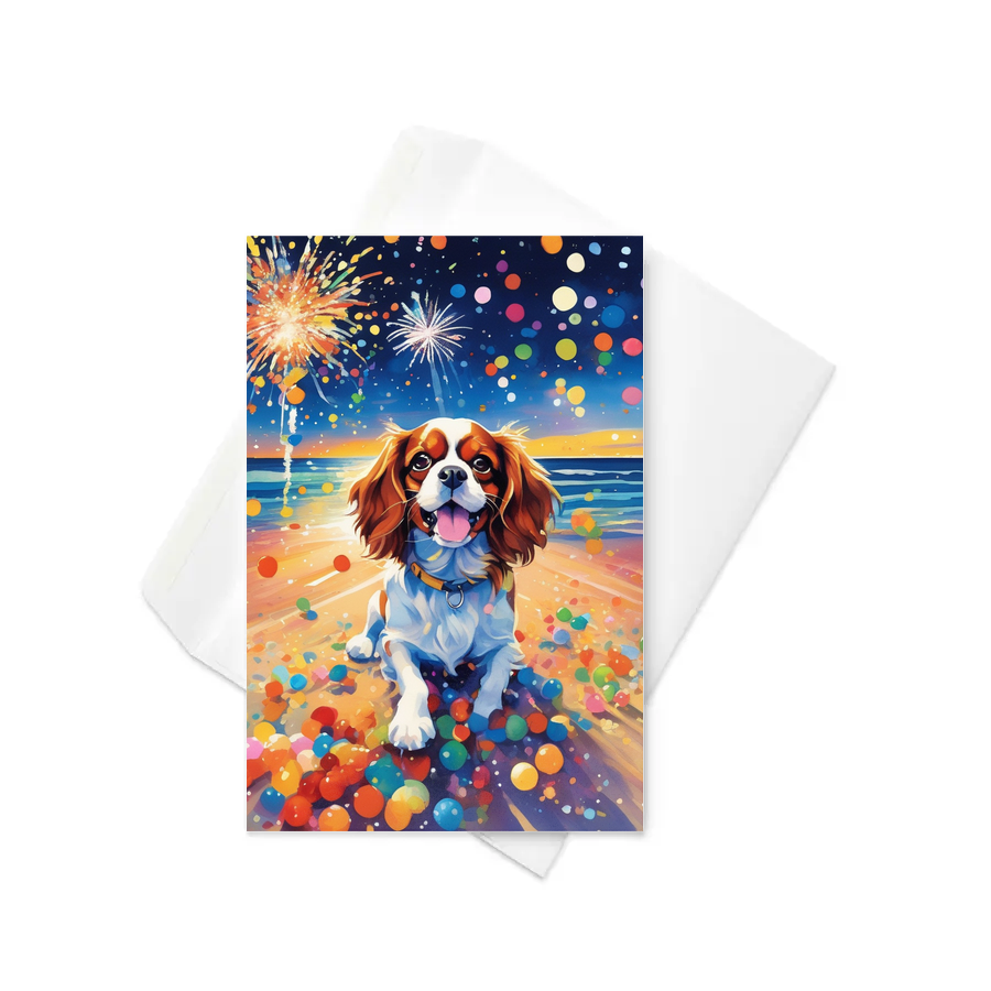 PugMug Custom Cavalier King Charles Spaniel Greeting Card
