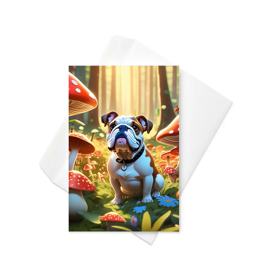 PugMug Custom Bulldog Greeting Card