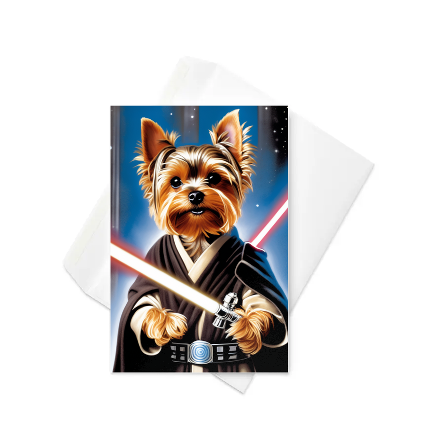 PugMug Custom Yorkshire Terrier Greeting Card