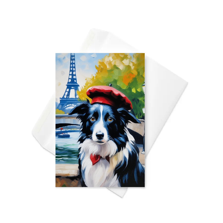 PugMug Custom Border Collie Greeting Card