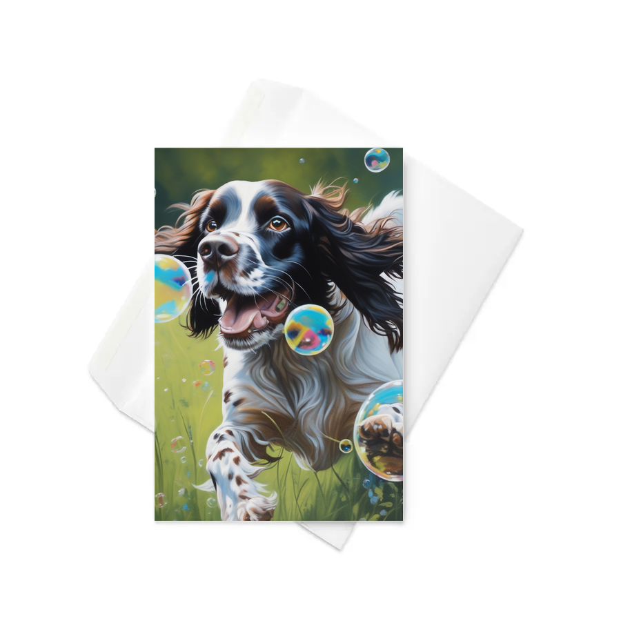 PugMug Custom English Springer Spaniel Greeting Card
