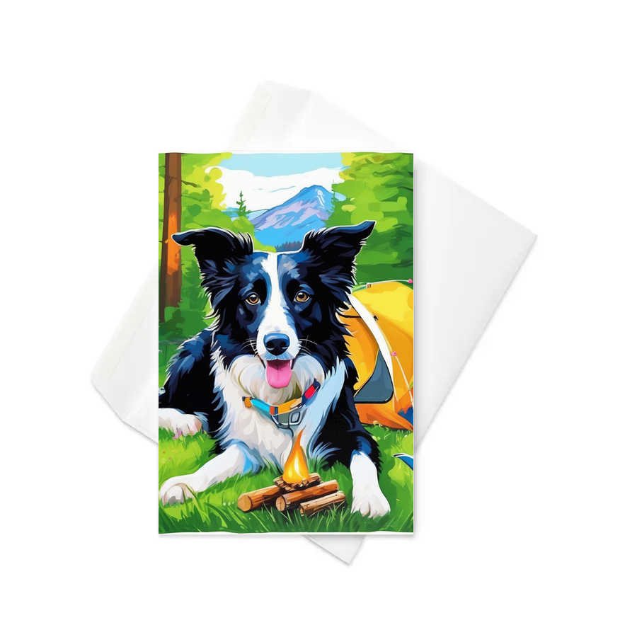 PugMug Custom Border Collie Greeting Card