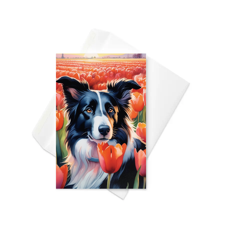 PugMug Custom Border Collie Greeting Card