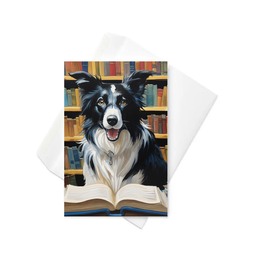 PugMug Custom Border Collie Greeting Card