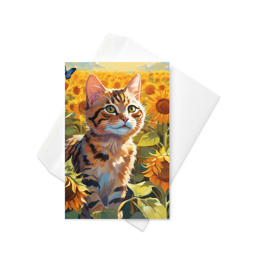 PugMug Custom Tabby Exotic Cat Greeting Card