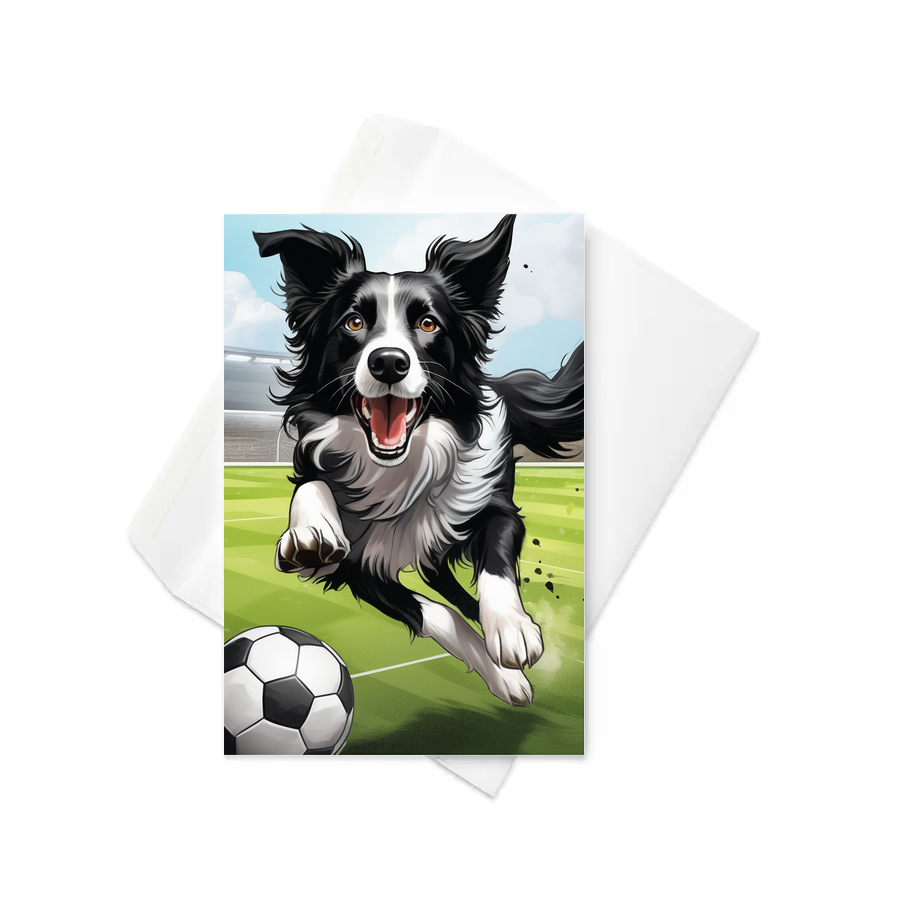 PugMug Custom Border Collie Greeting Card