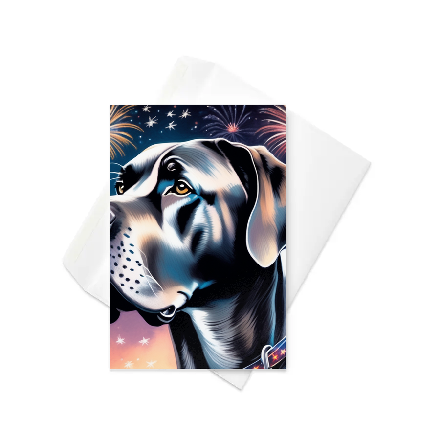 PugMug Custom Great Dane Greeting Card