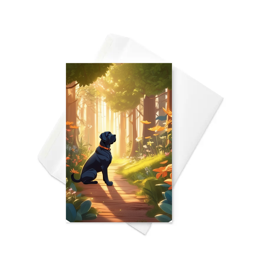 PugMug Custom Mastiff Greeting Card