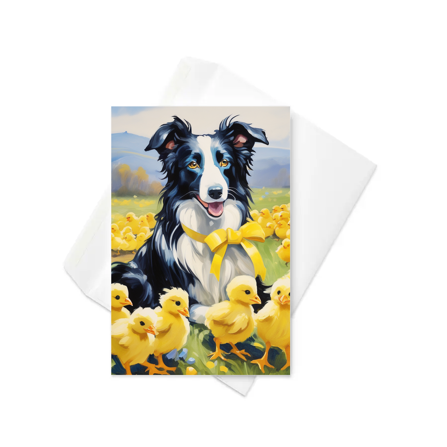 PugMug Custom Border Collie Greeting Card