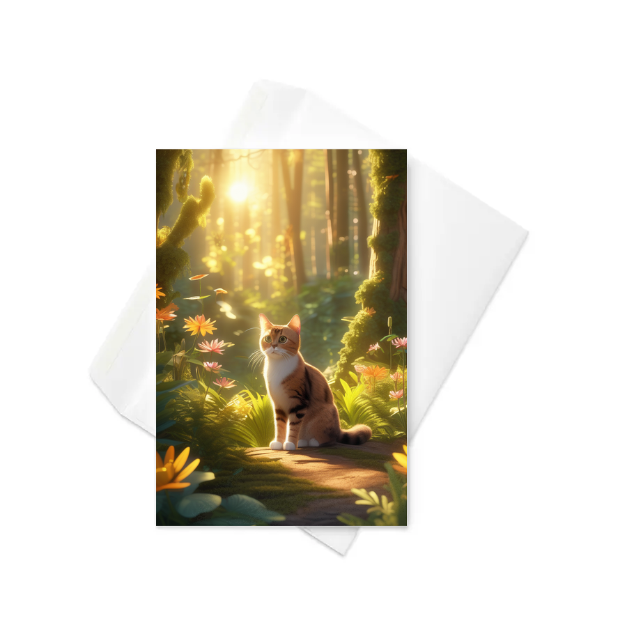 PugMug Custom Tabby Exotic Cat Greeting Card