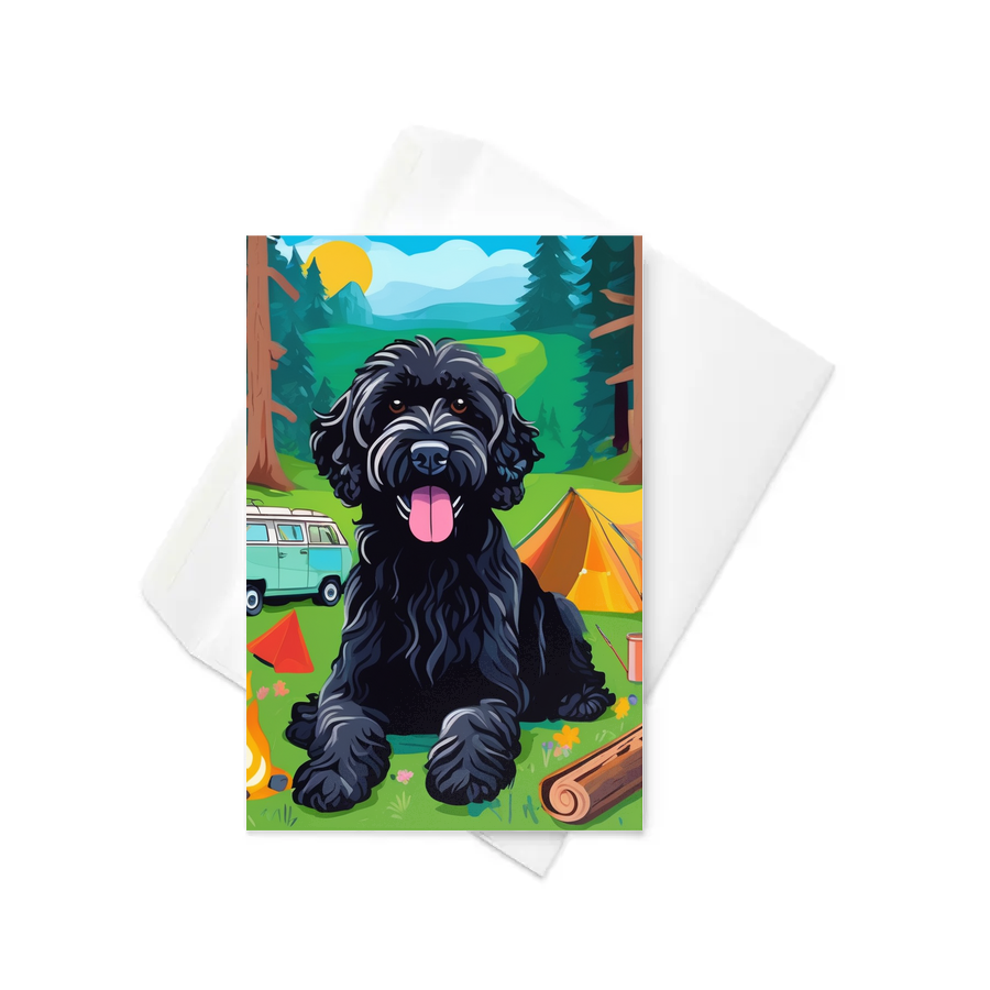 PugMug Custom Portuguese Water Dog Greeting Card