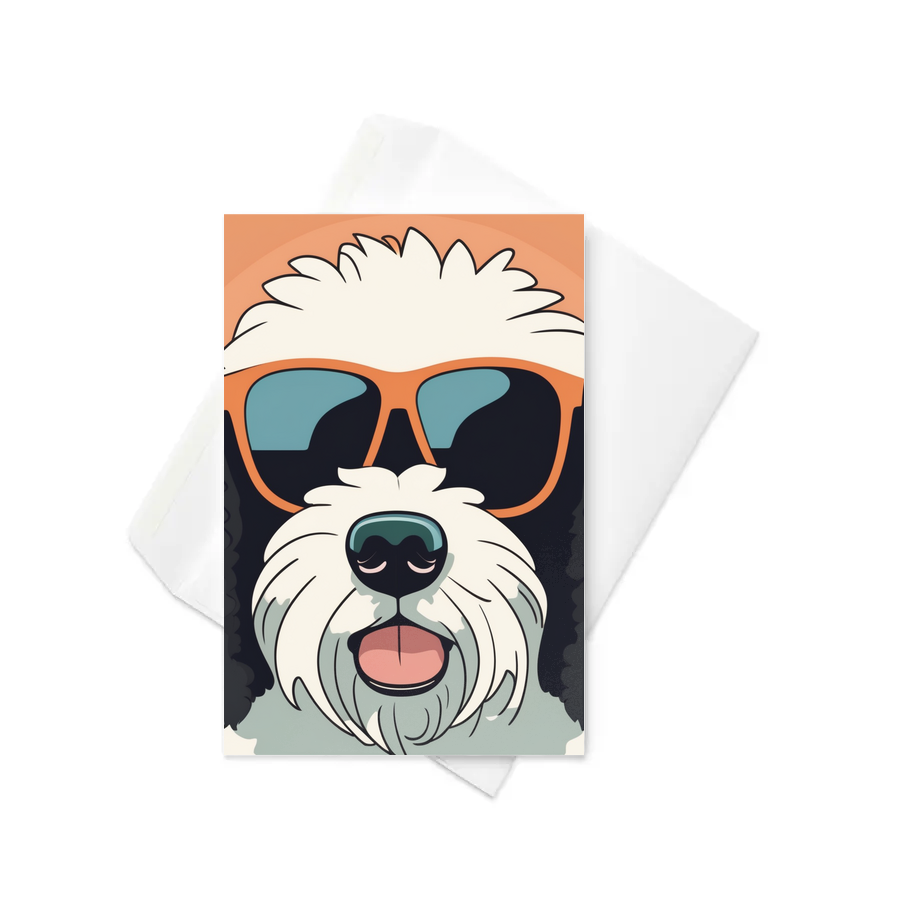 PugMug Custom Portuguese Water Dog Greeting Card