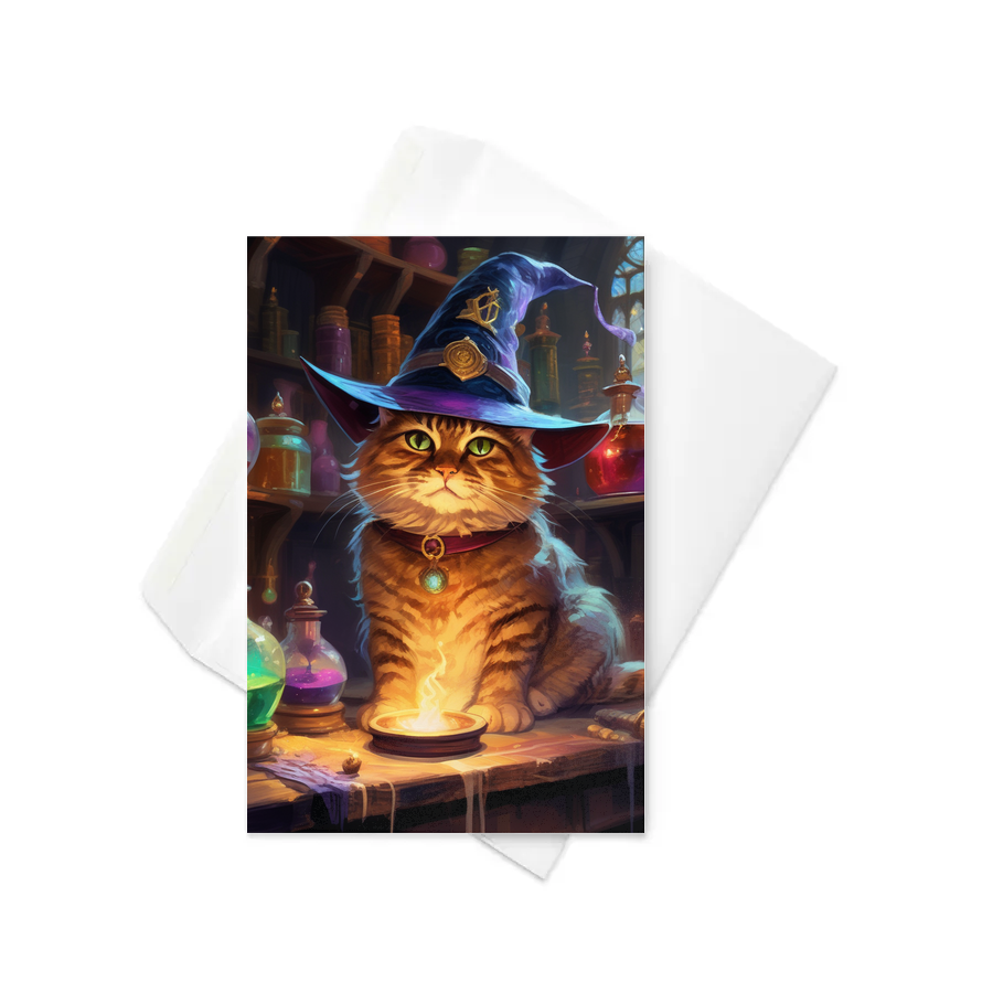 PugMug Custom Tabby Exotic Cat Greeting Card