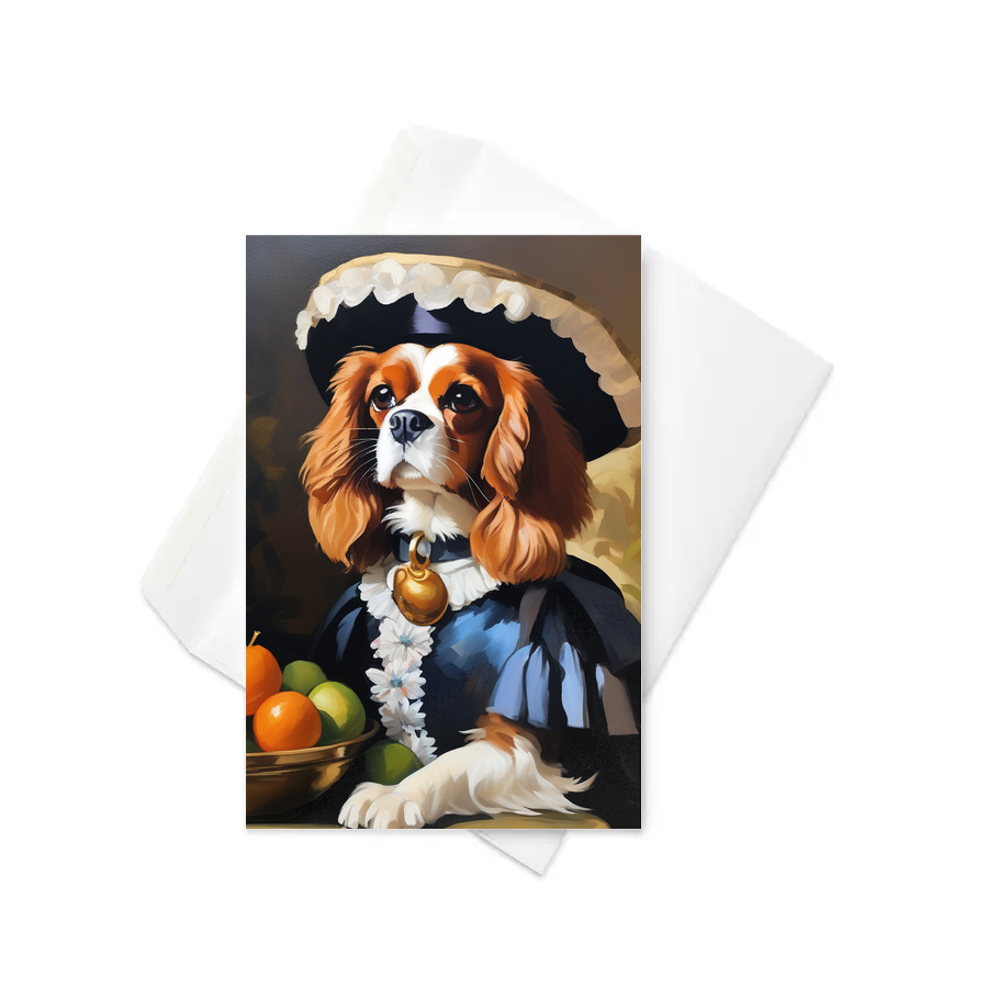 PugMug Custom Cavalier King Charles Spaniel Greeting Card