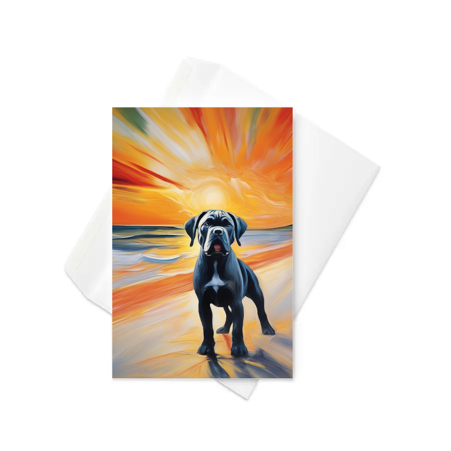 PugMug Custom Cane Corso Greeting Card