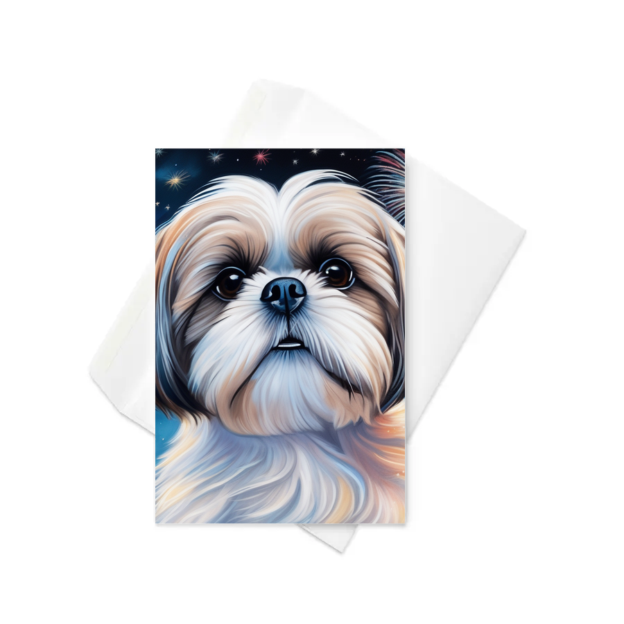 PugMug Custom Shih Tzu Greeting Card