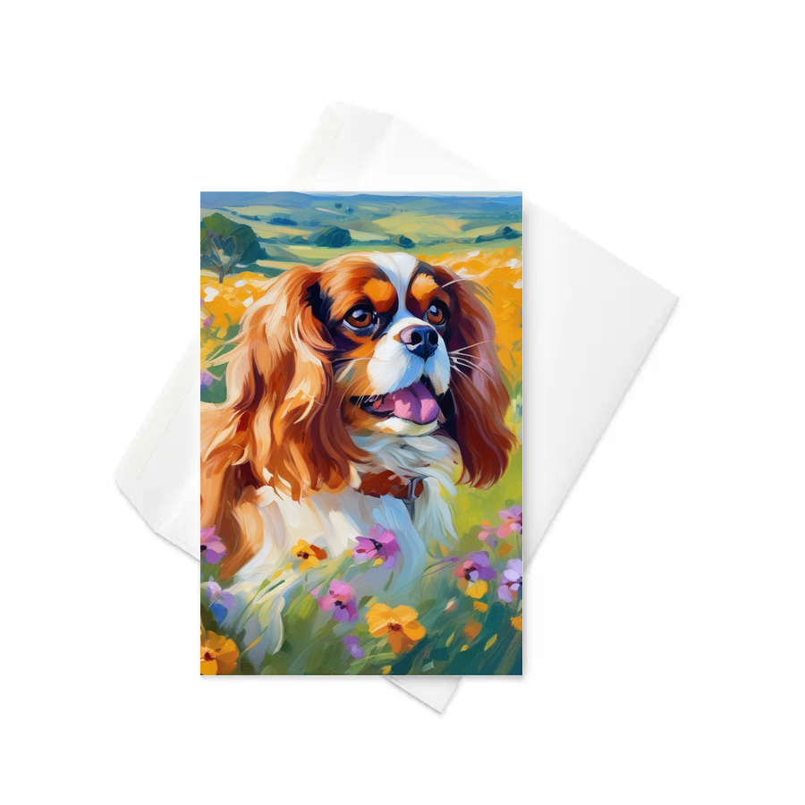 PugMug Custom Cavalier King Charles Spaniel Greeting Card