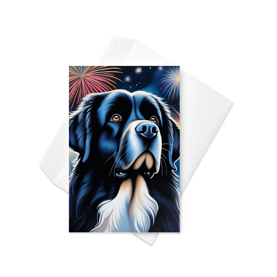 PugMug Custom Newfoundland Greeting Card