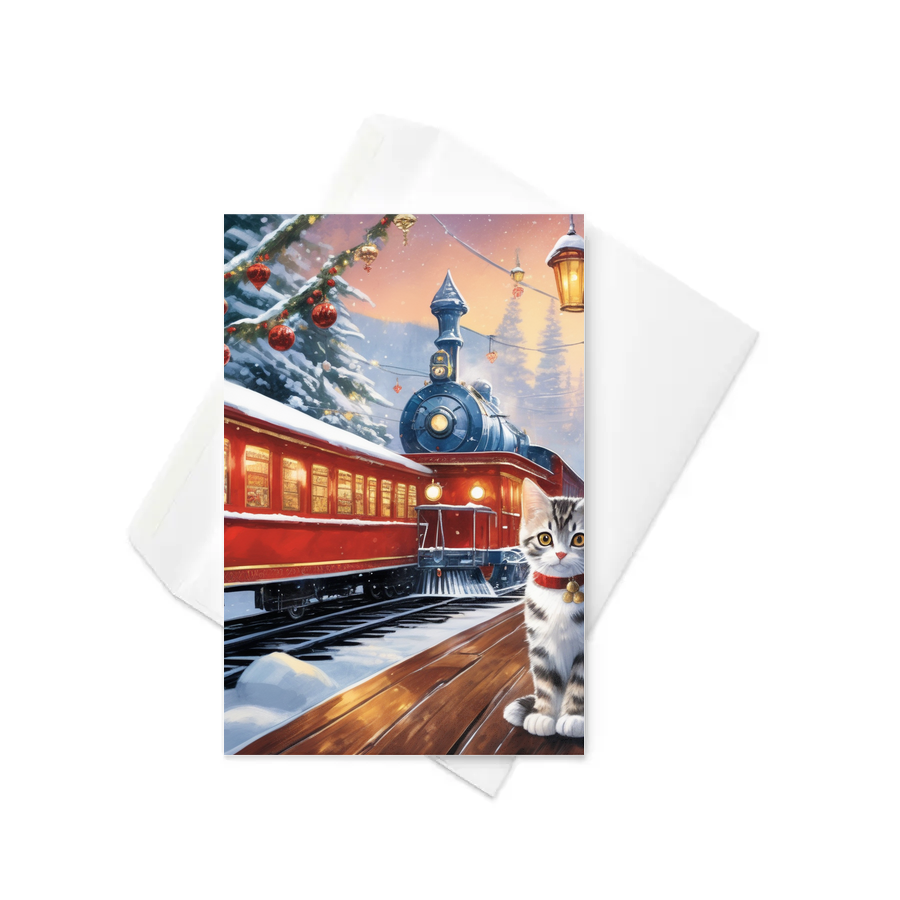 PugMug Custom Tabby American Shorthair Cat Greeting Card