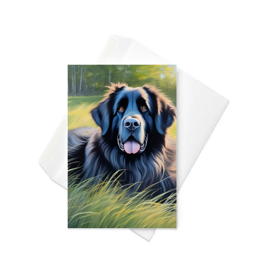 PugMug Custom Newfoundland Greeting Card