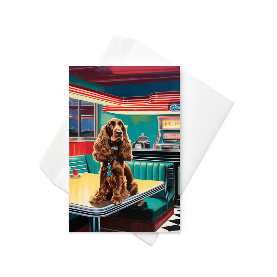 PugMug Custom English Cocker Spaniel Greeting Card