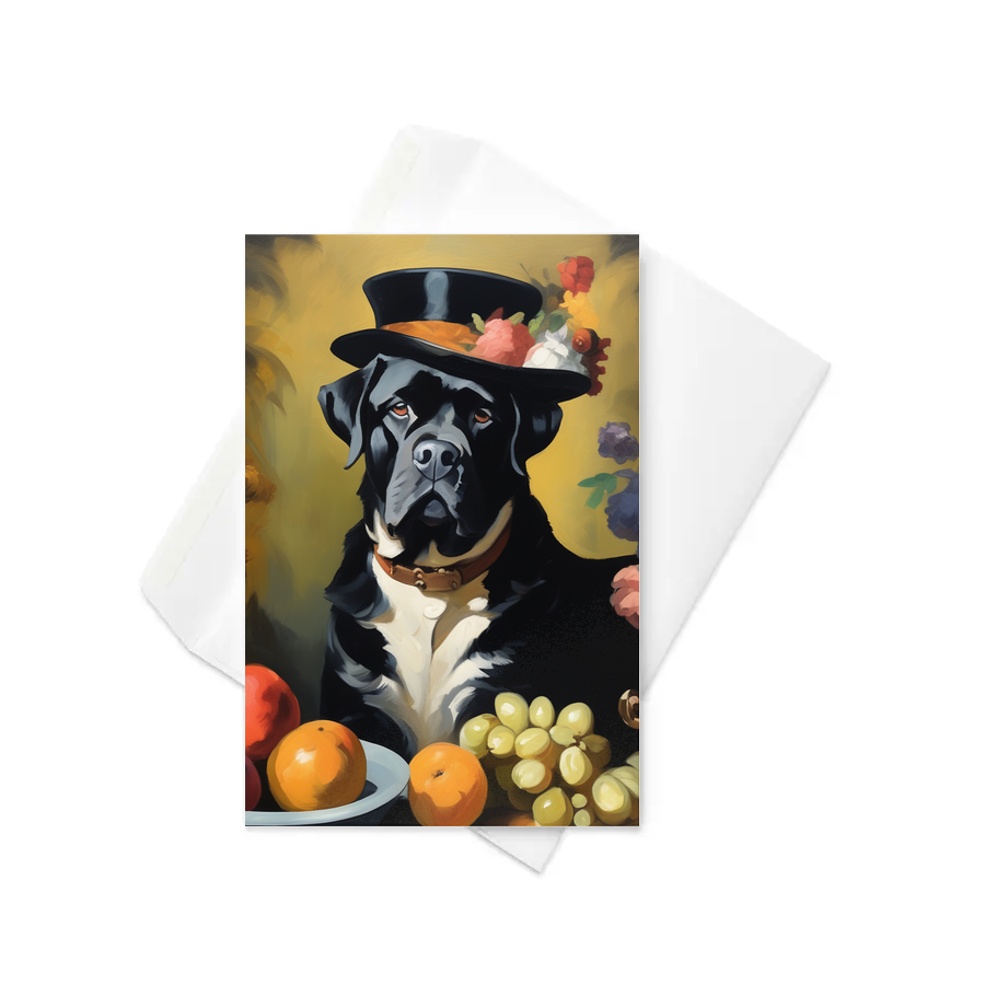 PugMug Custom Mastiff Greeting Card